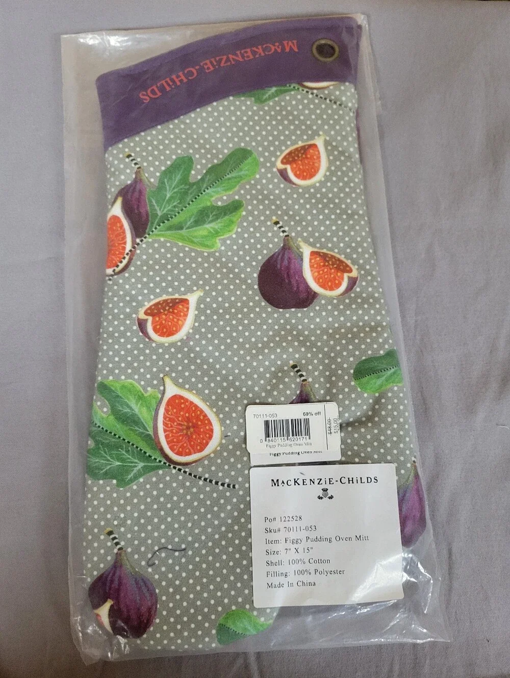 Mackenzie-childs Figgy Pudding Oven Mitt